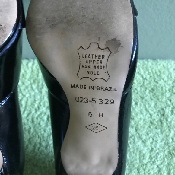 GLORIUS made in Brazil Women’s Patent Leather Black Heels Size 6 - Picture 13 of 14